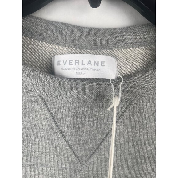 Everlane Gray French Terry Longsleeve Sweatshirt XXXS Unisex - Picture 1 of 9